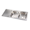 12050B_A Pressed Sink Double Bowl
