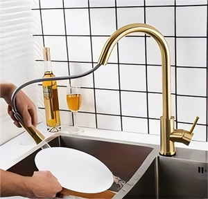 Pull Out 360° Swivel Spout Kitchen Faucet
