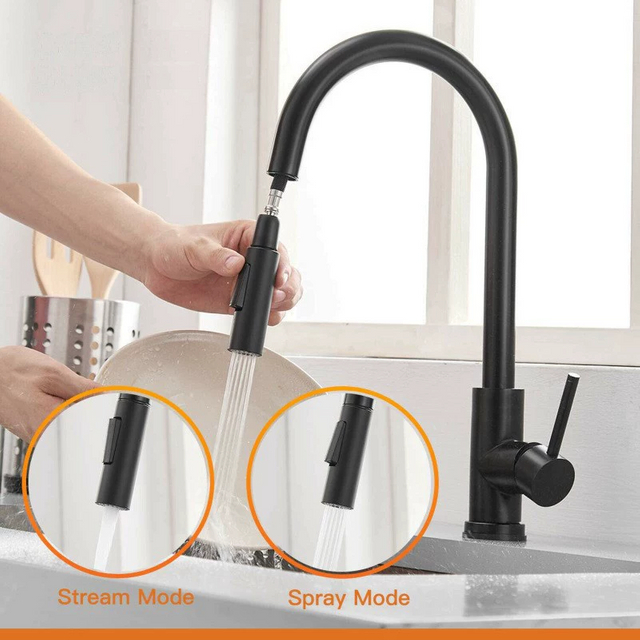 Pull Out 360° Swivel Spout Kitchen Faucet