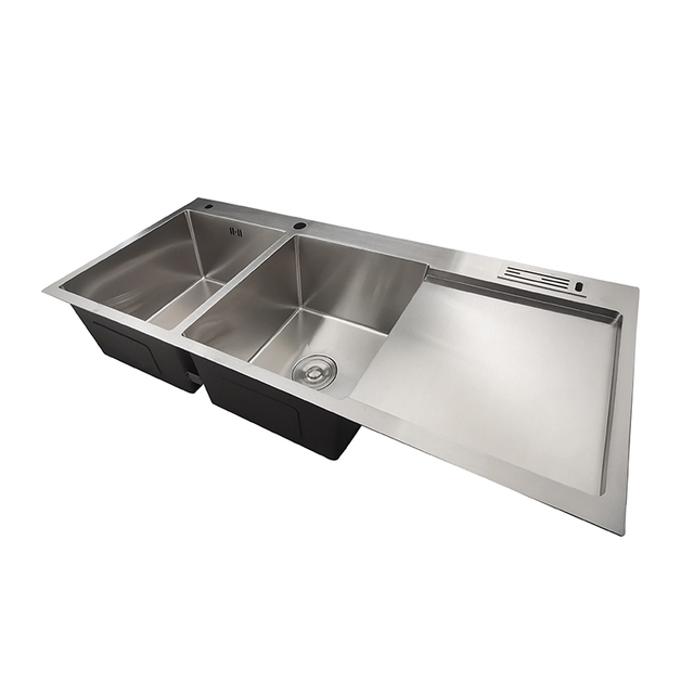 Double Bowl with Drainboard