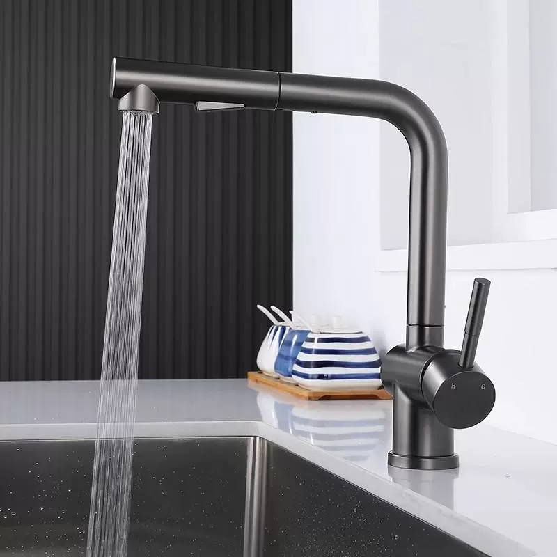 Pull Out 360° Swivel Spout Kitchen Faucet