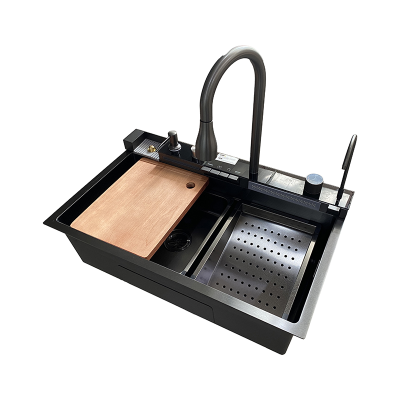 Waterfall Faucet with Kitchen Sink