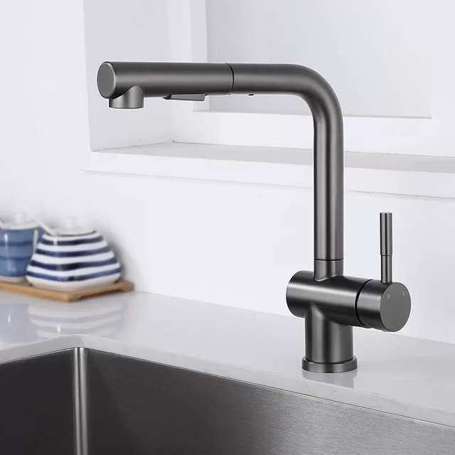 Pull Out 360° Swivel Spout Kitchen Faucet