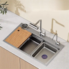 Drop in Big Bowl Kitchen Sink with Workstation